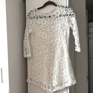 White Laced Summer Romper